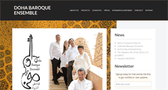 Desktop Screenshot of doha-baroque-ensemble.com