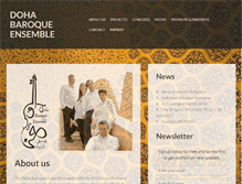 Tablet Screenshot of doha-baroque-ensemble.com